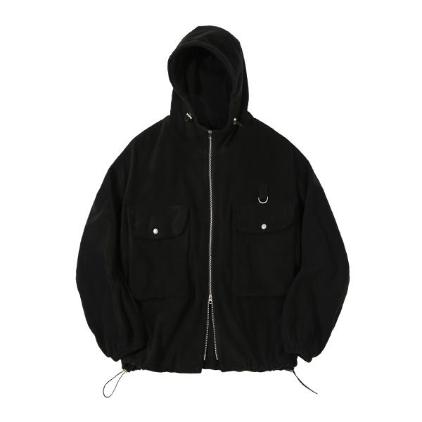 Fleece Warm Hood jacket_Black